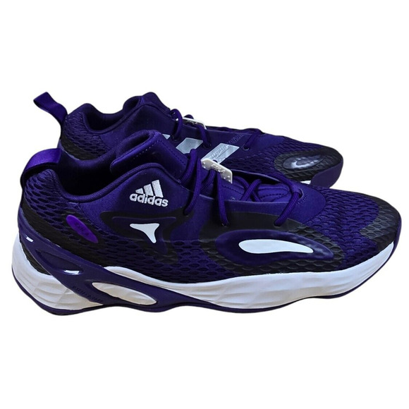 ADIDAS Sneakers Mens 16 Exhibit A Purple Basketball Shoes Rare Trendy Streetwear main image 5